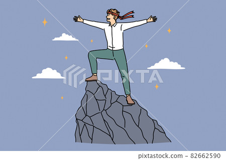 Business success, development and achievement concept 82662590