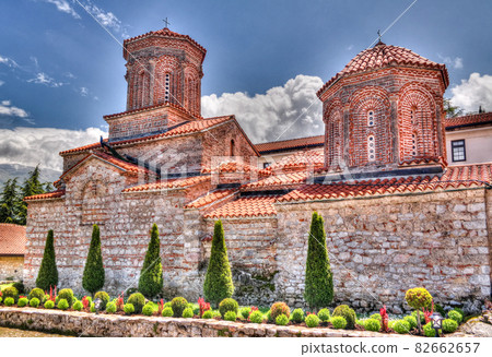View to Saint Naum Monastery, Ohrid, North Macedonia 82662657