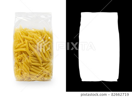 Transparent plastic pasta bag penne rigate Transparent plastic pasta bag penne rigate 82662719