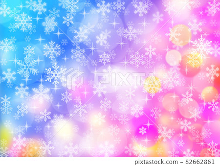 Snow crystal background material Snow crystal background material 82662861