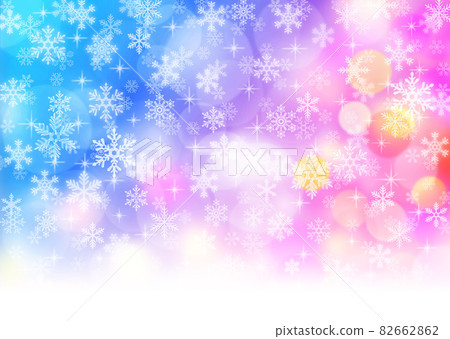 Snow crystal background material 82662862