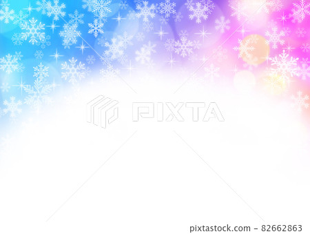 Snow crystal background material Snow crystal background material 82662863