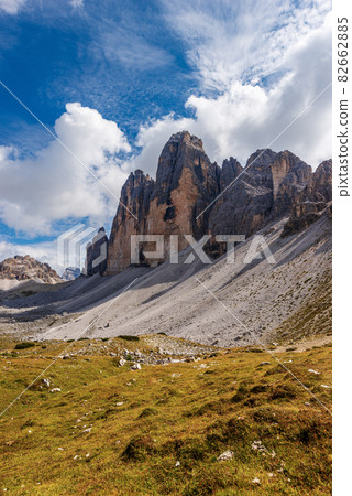 Drei Zinnen or Tre Cime di Lavaredo and Paternkofel - Dolomites Italian Alps Drei Zinnen or Tre Cime di Lavaredo and Paternkofel - Dolomites Italian Alps 82662885