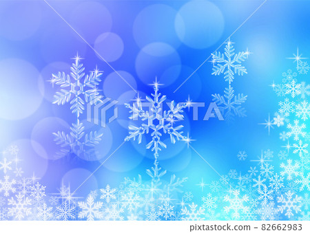 Snow crystal background material Snow crystal background material 82662983