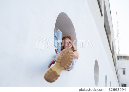 portrait of a teenage girl with red hair portrait of a teenage girl with red hair 82662994