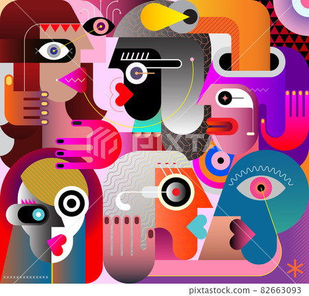 Large Group of Diverse People Large Group of Diverse People 82663093