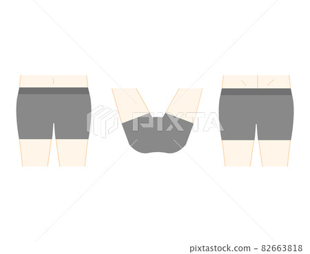 Body parts VIO hair loss location vector illustration male 82663818