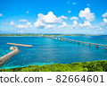 Scenery from Miyakojima, Okinawa Prefecture, Kuruma Ohashi Observatory 82664601