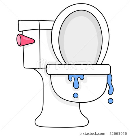 wet water closet. doodle icon drawing wet water closet. doodle icon drawing 82665956