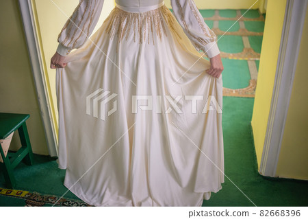 National wedding. Bride and groom. Wedding muslim couple during the marriage ceremony. Muslim marriage. National wedding. Bride and groom. Wedding muslim couple during the marriage ceremony. Muslim marriage. 82668396