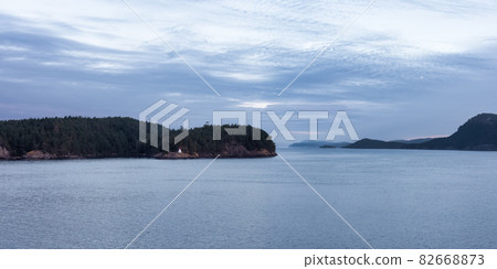 Gulf Islands on the West Coast of Pacific Ocean. Gulf Islands on the West Coast of Pacific Ocean. 82668873