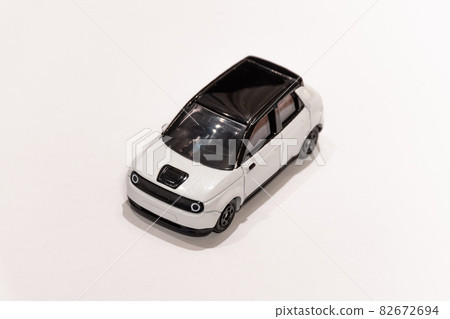 White electric vehicle (EV, BEV) minicar 82672694