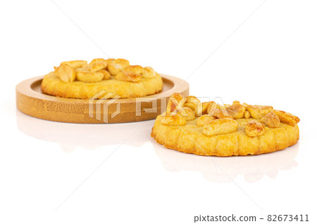 Peanut cookie on white Peanut cookie on white 82673411