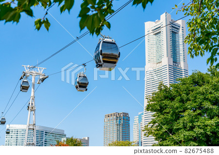 [Kanagawa Prefecture] Minato Mirai Urban Ropeway in fine weather 82675488