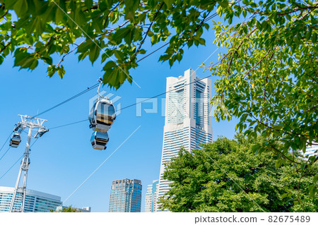 [Kanagawa Prefecture] Minato Mirai Urban Ropeway in fine weather 82675489
