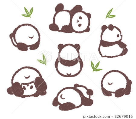 Round baby panda set 82679016