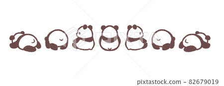 圓形熊貓寶寶線2 圓形熊貓寶寶線2 82679019