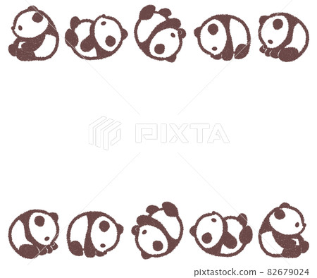 Rolling baby panda frame 82679024