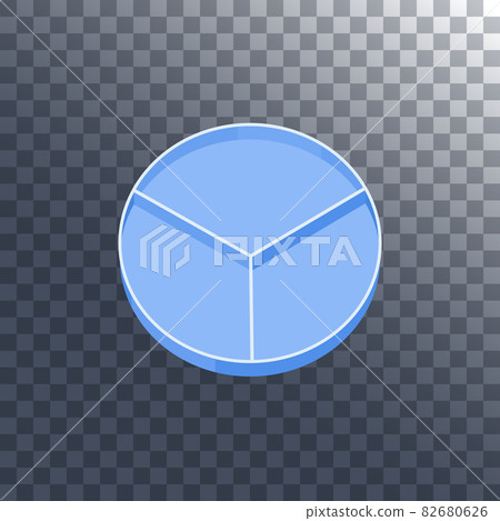 Petri dish with dividers on transparent background 82680626