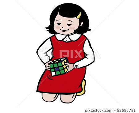 玩魔方的女孩 82683781