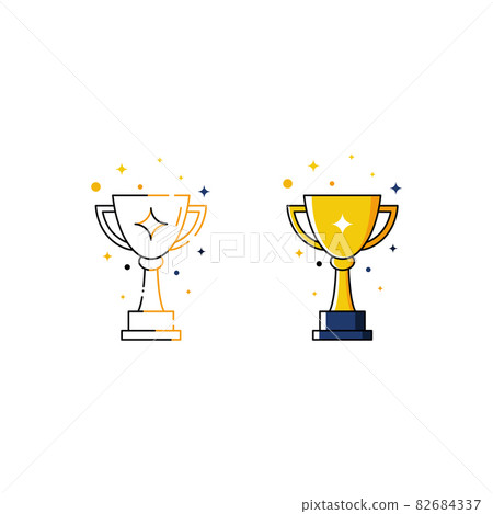 Trophy Vector icon design illustration 82684337