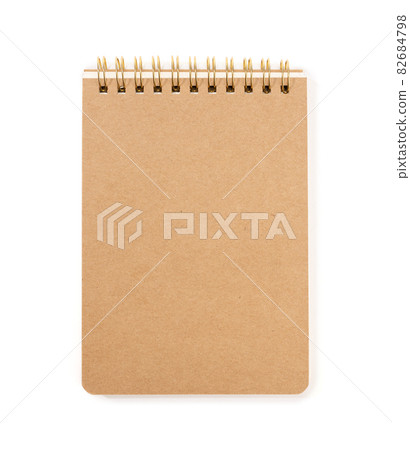 Spiral notepad Isolated on white background. Template mock up Spiral notepad Isolated on white background. Template mock up 82684798