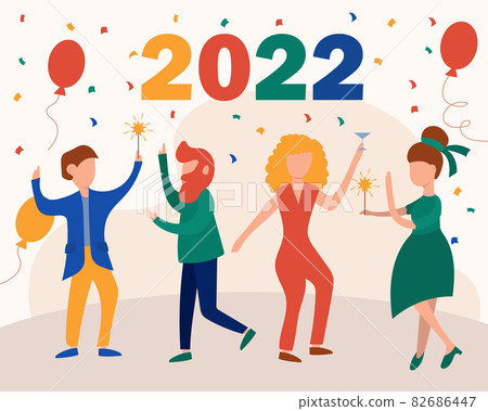 Corporate party vector flat design illustration... - Stock Illustration ...