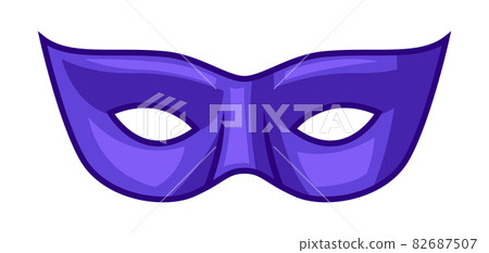 Illustration of carnival mask. Cartoon stylized picture. Illustration of carnival mask. Cartoon stylized picture. 82687507