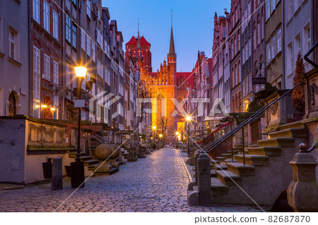 Mariacka street in Gdansk Old Town, Poland 82687870