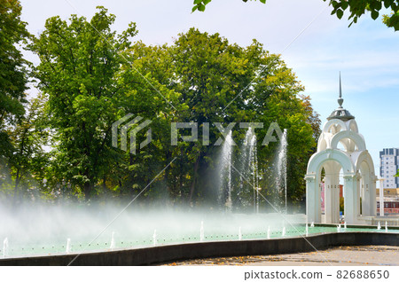 Mirror stream fountaine Kharkiv Ukraine Mirror stream fountaine Kharkiv Ukraine 82688650