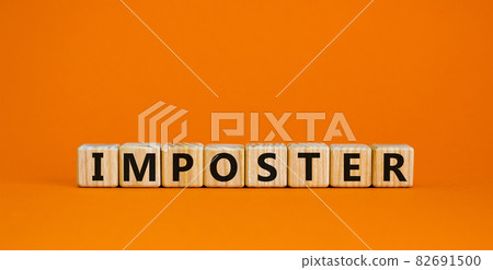 Imposter Syndrome, Mental Health quotes, words typography view lettering concept. Beautiful orange background, copy space. Medical concept. Imposter Syndrome, Mental Health quotes, words typography view lettering concept. Beautiful orange background, copy space. Medical concept. 82691500