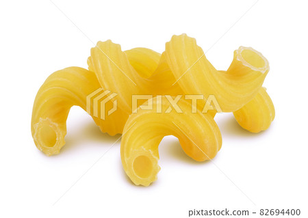 raw pasta cavatappi isolated on white background with clipping path and full depth of field. raw pasta cavatappi isolated on white background with clipping path and full depth of field. 82694400