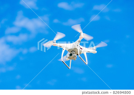 Drone and blue sky Drone and blue sky 82694800