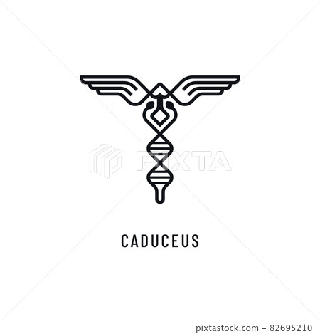 Caduceus Science Outline Icon 82695210