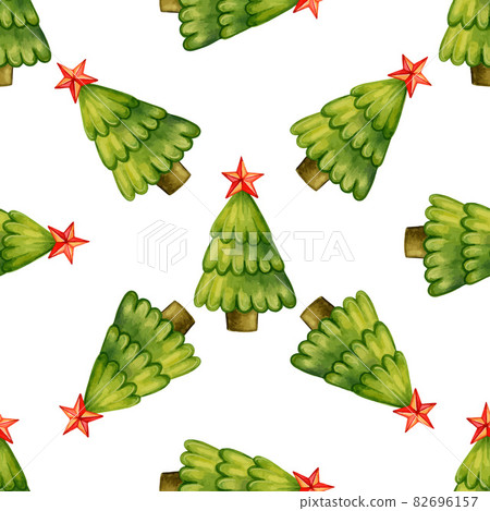 Seamless pattern with Christmas trees Seamless pattern with Christmas trees 82696157
