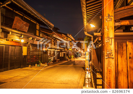 Gifu Prefecture Hida Takayama, old townscape 82696374