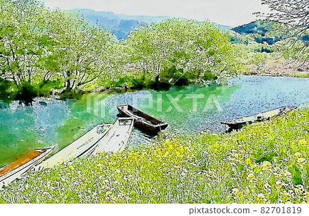 風景日本河船 風景日本河船 82701819