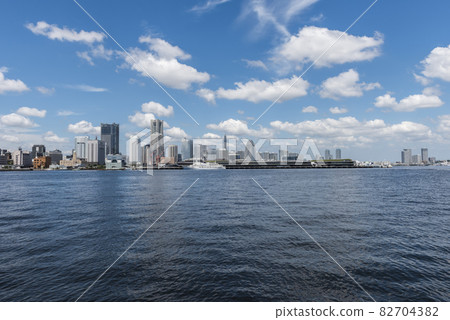 Skyscrapers of Yokohama Port Osanbashi and Minatomirai 82704382