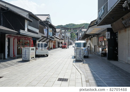 太宰府天滿宮,門前町的街景晨景 太宰府天滿宮,門前町的街景晨景 82705488