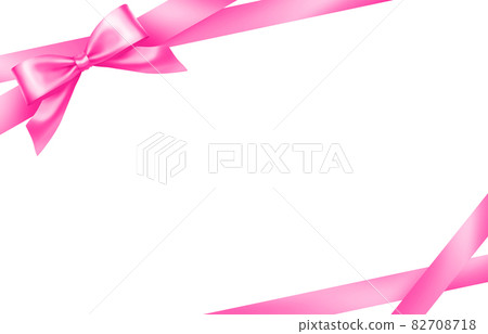 Beautiful pink ribbon frame 82708718