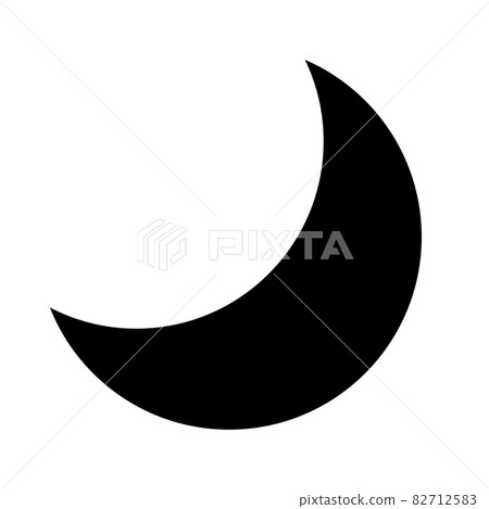 Simple crescent vector illustration - Stock Illustration [82712583] - PIXTA