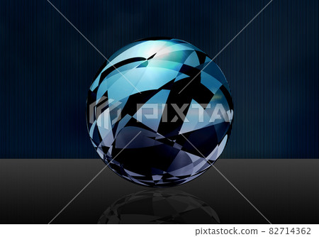 A sphere made of metal like stainless steel 82714362