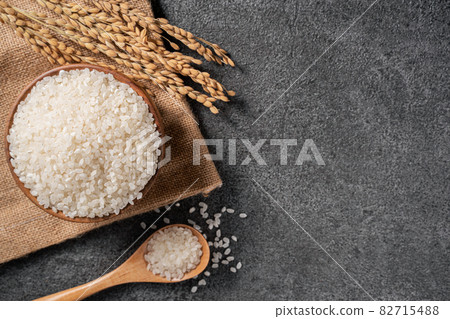 Rice raw white rice top view raw rice ingredient white ごはん rice Rice raw white rice top view raw rice ingredient white ごはん rice 82715488