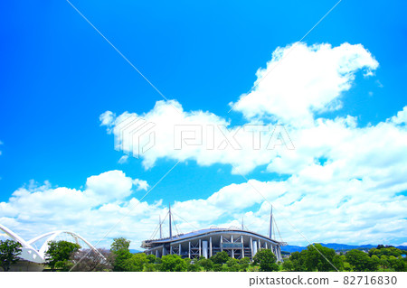 Scenery of Toyota City, Toyota Ohashi and Toyota Stadium 82716830