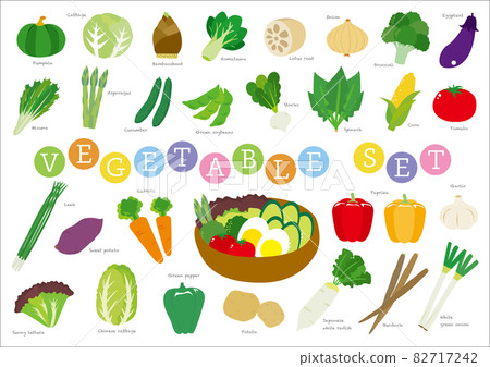 Food_Ingredients_Vegetable set 82717242