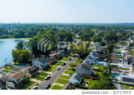 Beautiful American town houses near the lake in Sayreville New Jersey 82717933