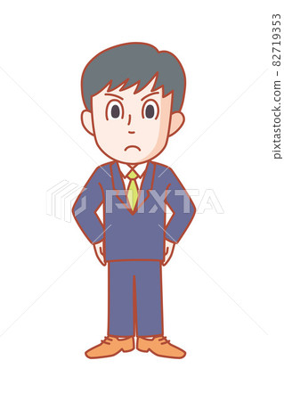 憤怒的年輕西裝男人 憤怒的年輕西裝男人 82719353