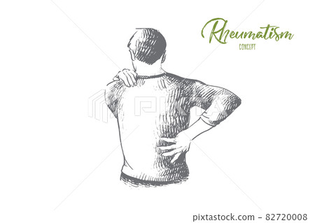 Rheumatism concept. Hand drawn isolated vector. Rheumatism concept. Hand drawn isolated vector. 82720008