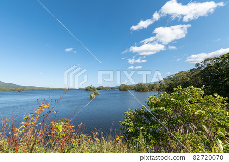 Onuma_Lake_Nakajima_Blue Sky_Hakodate_New Three Views of Japan Onuma_Lake_Nakajima_Blue Sky_Hakodate_New Three Views of Japan 82720070