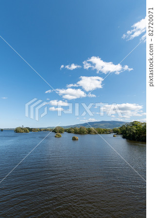 Onuma_Lake_Nakajima_Blue Sky_Hakodate_New Three Views of Japan 82720071